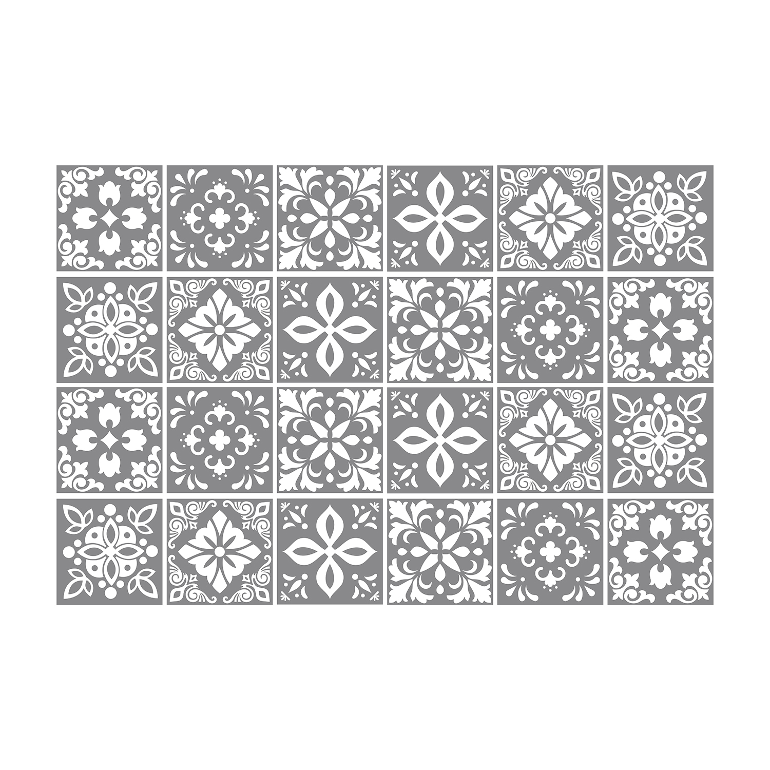 Banc’S Dark Grey Cement Spanish Tiles Walplus